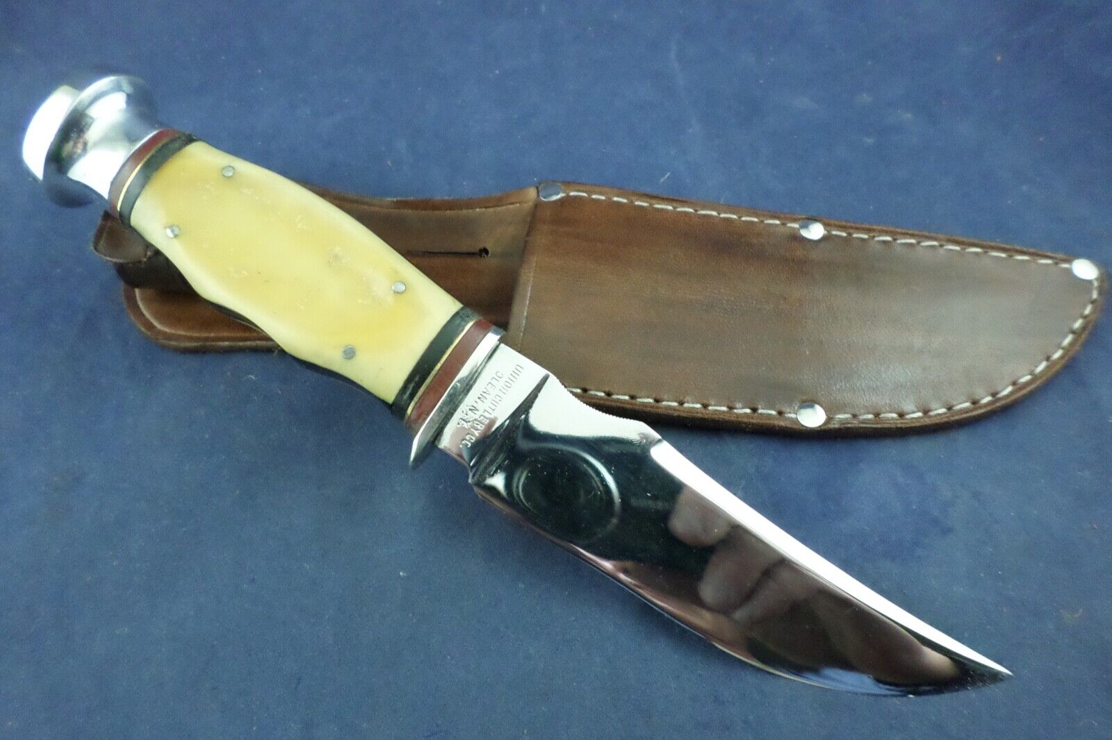 Vintage KA-BAR Union Cutlery Co Olean NY knife with sheath Vintage KA-BAR Union Cutlery Co Olean NY knife with sheath