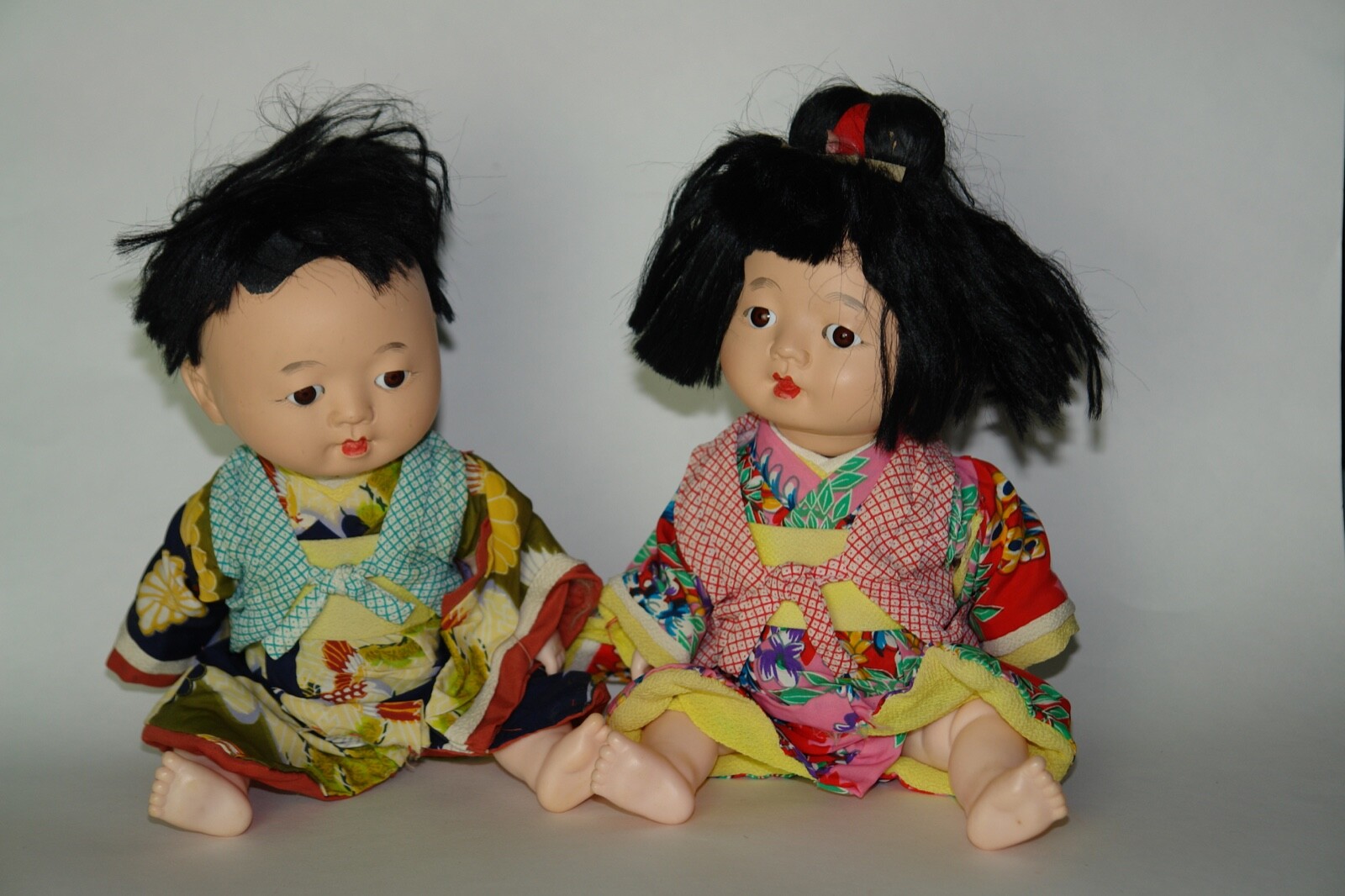 90s Vintage theo culette 廃盤希少from Japan Vintage 70s-80s Japanese Ichimatsu Girl Boy Strung Plastic