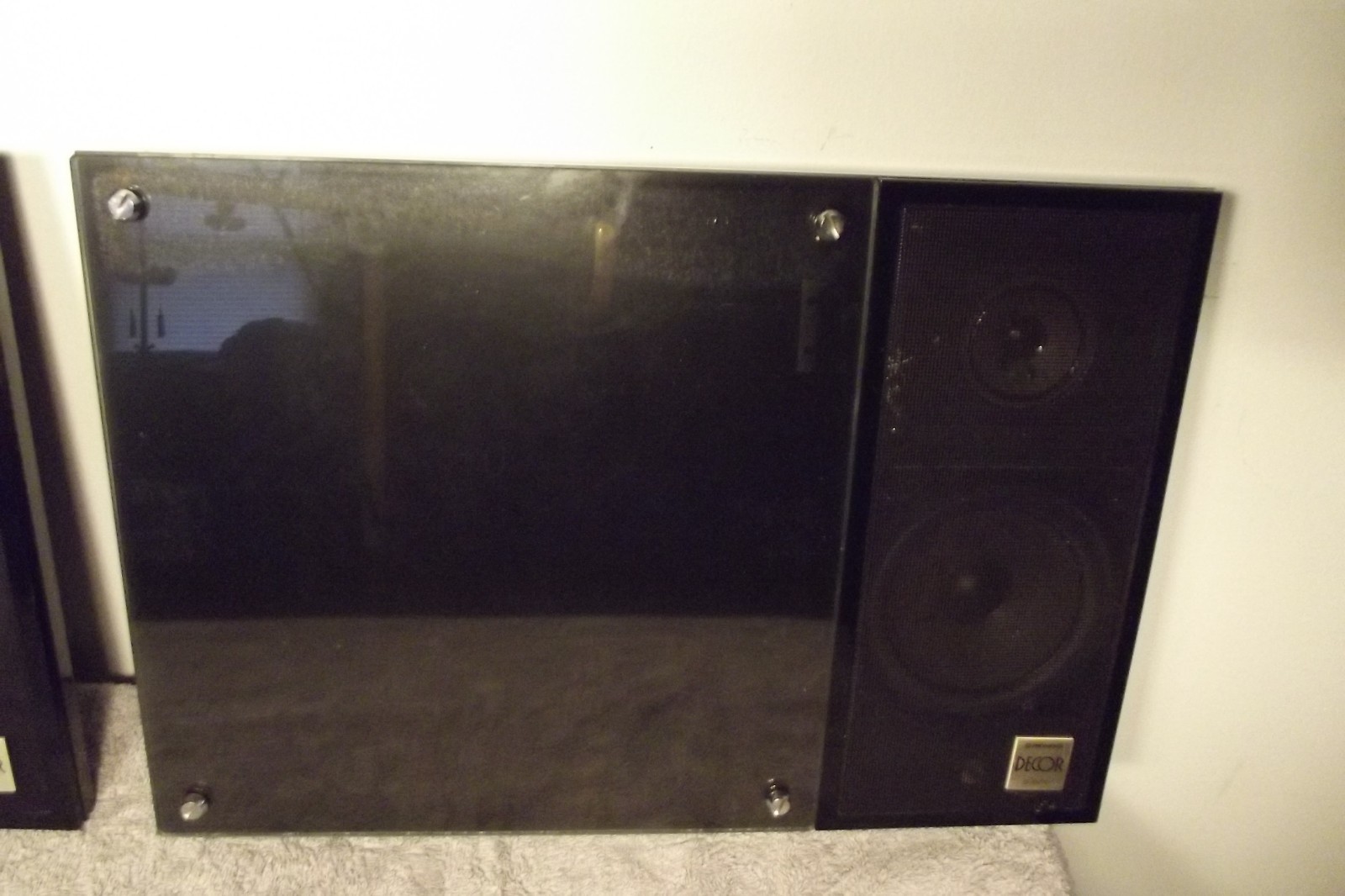Vintage Pioneer S-5PG Modernist Speaker System Picture Frame Wall Mount Speakers