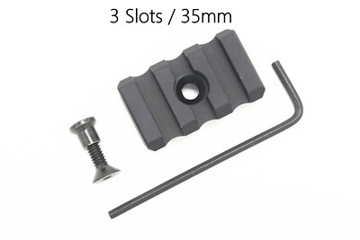 3 Slots Key mod / Mlock Picatinny/Weaver Rail Section Segment for Hunitng Shoot