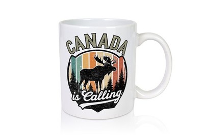 Canada is calling | Retro Canada ruft an | Urlaub | Kanada - Tasse Weiß