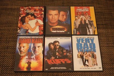 Lot 6 Christian Slater DVD Broken Arrow, Hard Rain, Kuffs, Very Bad Things. Bed
