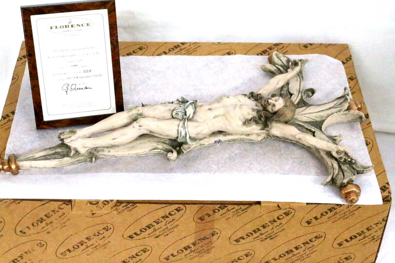 Giuseppe Armani Renaissance Crucifix w/Original Box +