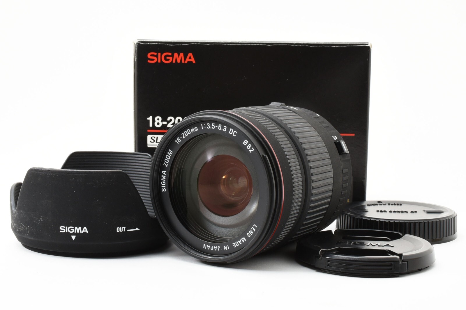 Sigma 18-200mm f/3.5-6.3 DC AF Zoom Lens for Canon [Near
