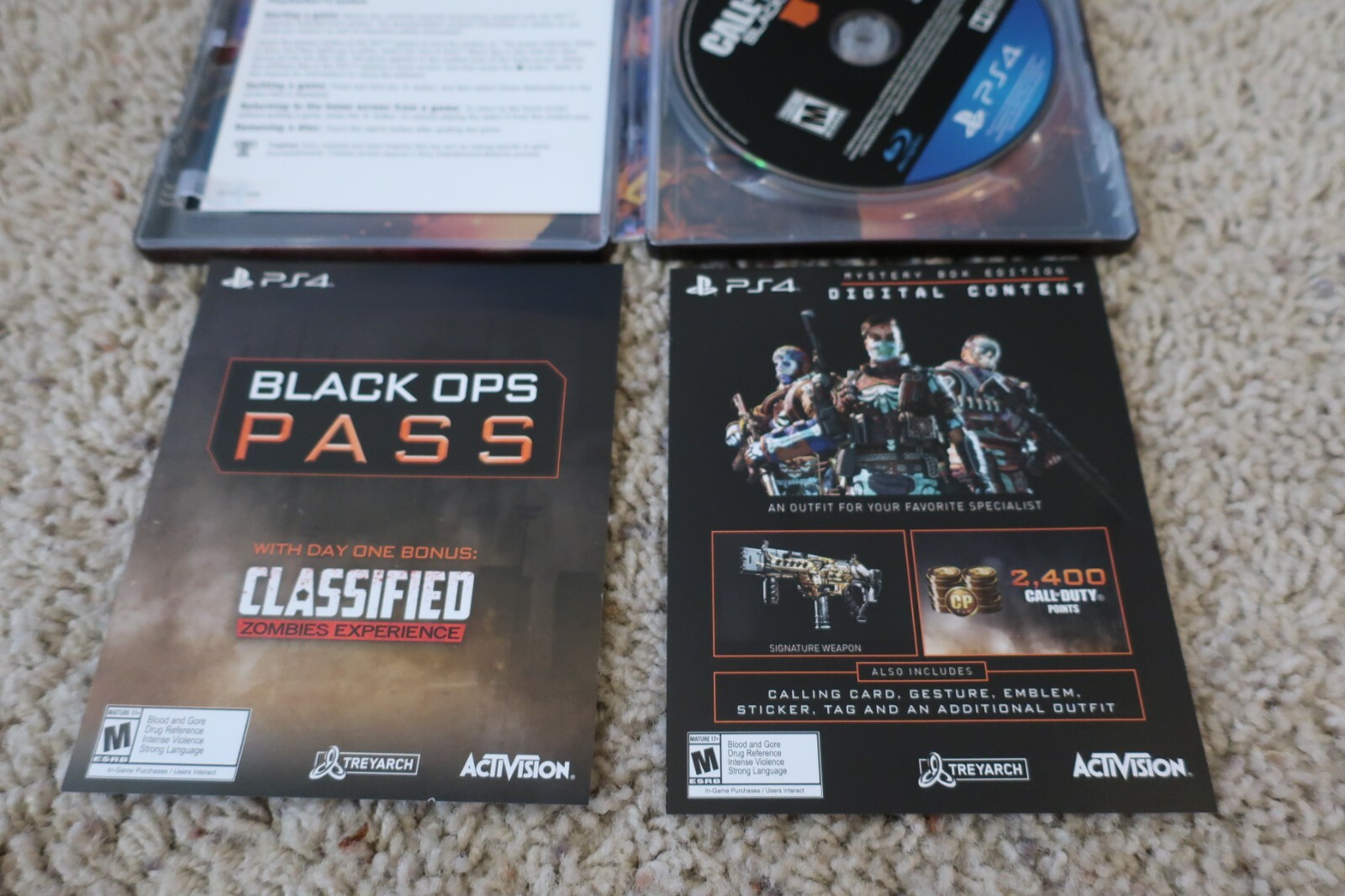 Call of Duty: Black Ops 4 IIII (Sony Playstation 4) Steelbook + DLC (Read Desc.)