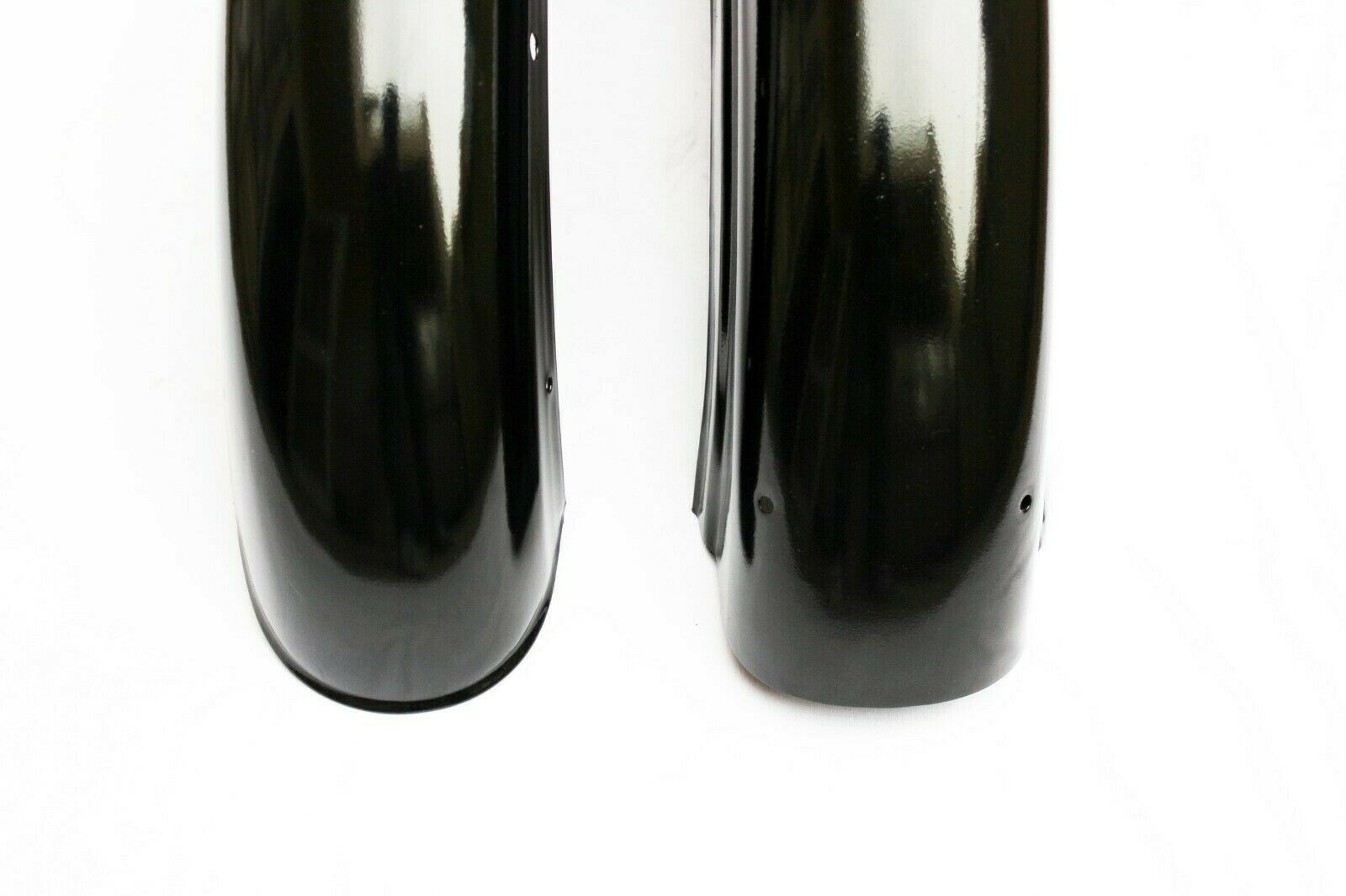 FOR ROYAL ENFIELD BULLET 350cc BLACK FRONT & REAR MUDGUARD FENDER BUMPER SET 