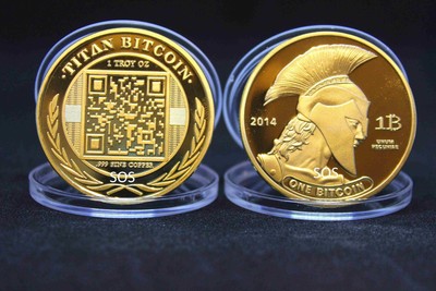 Details Zu Bitcoin Coin Munze Miner Medaille Sammelmunze Sammlermunze Gedenkmunze Titan Rar - 