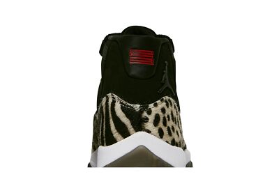 Pre-owned Jordan Air  Air  11 Retro 'animal Instinct' Ar0715-010 Women's Shoes In Black/gym Red/sail/white