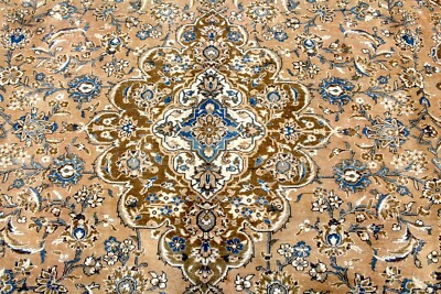 10X13 MUSEUM MASTERPIECE ANTIQUE HAND KNOTTED VEGETABLE DYE KASHANN WOOL RUG