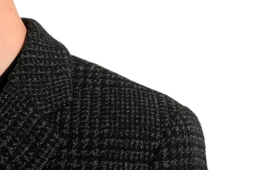 Pre-owned Hugo Boss Men's "nye2" Slim Fit Multi-color Wool Button Down Coat Us S It 48 In Multicolor