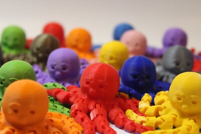 Funny Flexi Oktopus Octopus - Fidget Toy - 3D Druck - individuelle Farben!