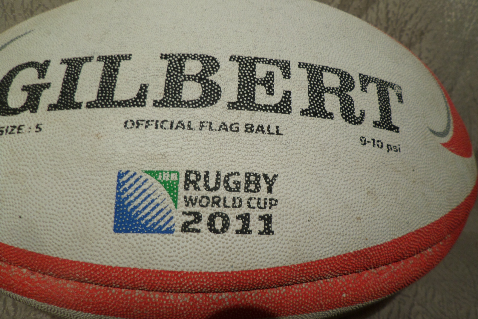 RUGBY WORLD CUP 2011 BALL Tonga Size 5 Official flag Gilbert