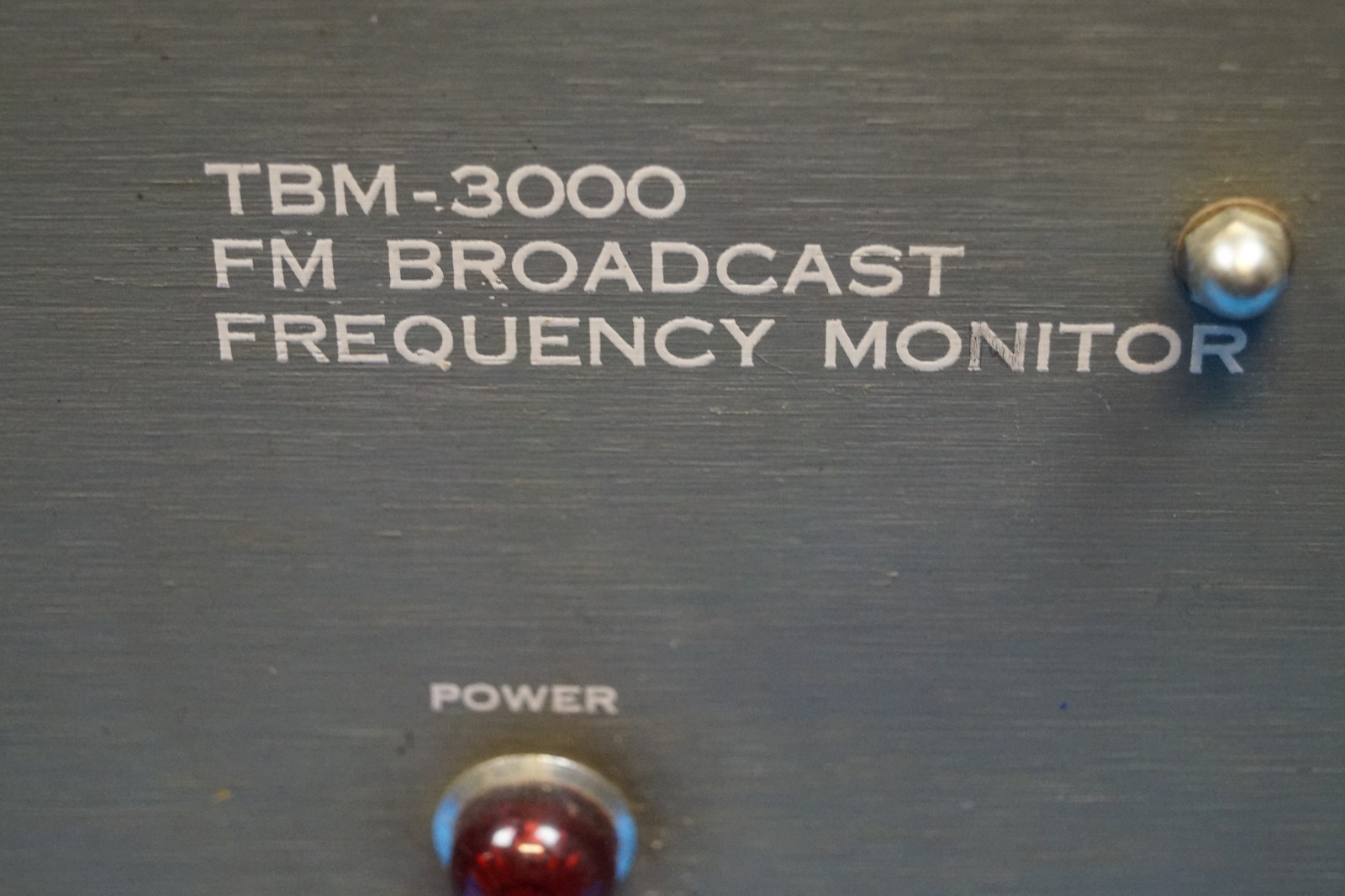 Vintage McMartin TBM-3000 FM Broadcast Frequency Monitor For Parts Or Repair