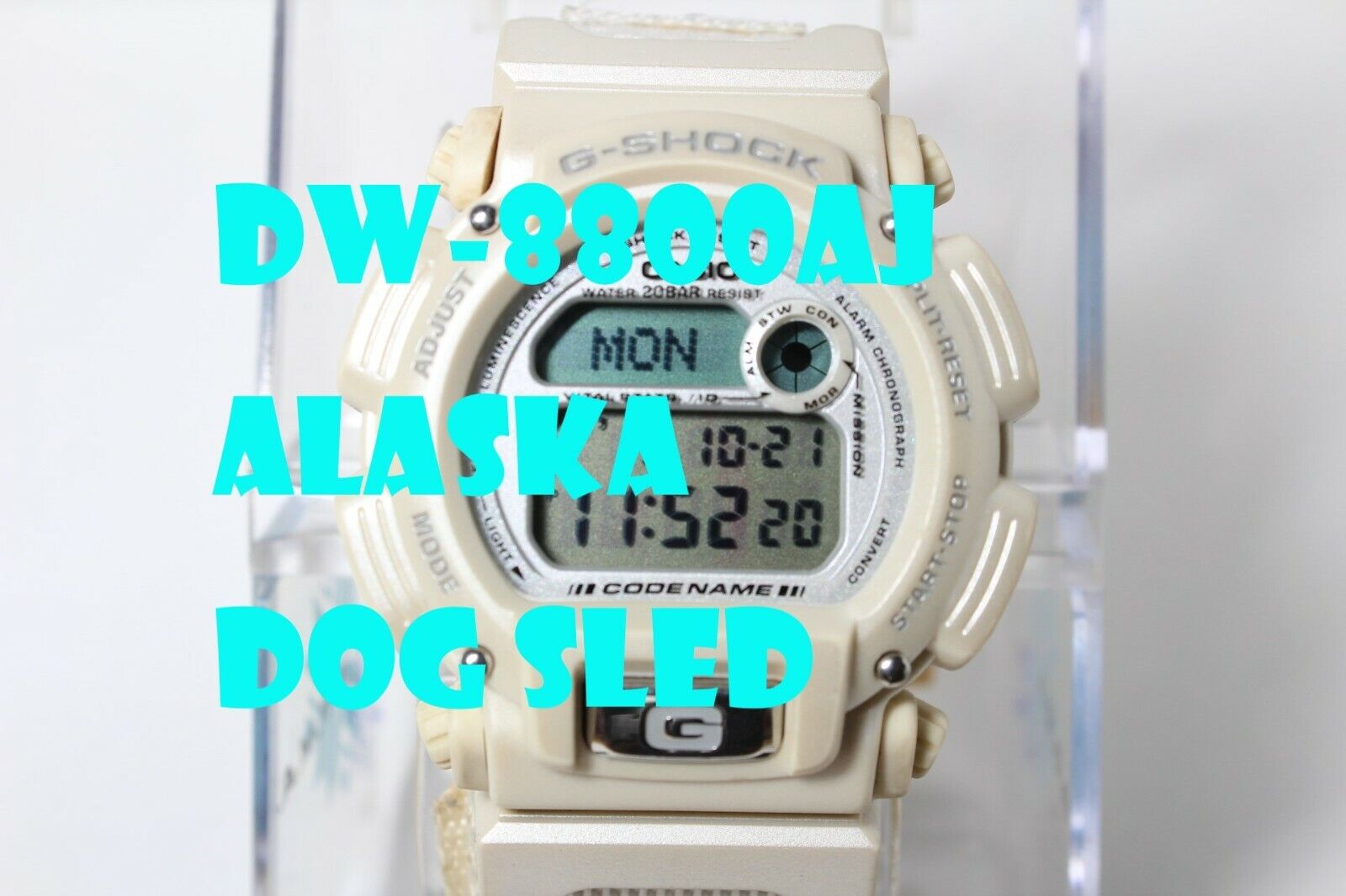CASIO DW-8800AJ-7AT Codename ADMA Fairbanks Alaska white CASIO DW-8800AJ-7AT Codename ADMA Fairbanks Alaska white