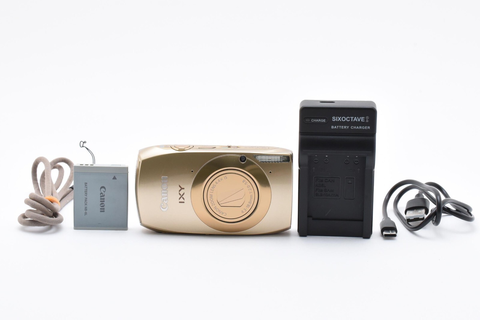 キヤノン イクシー コンパクトデジタルカメラ ゴールド 0511-S2454h