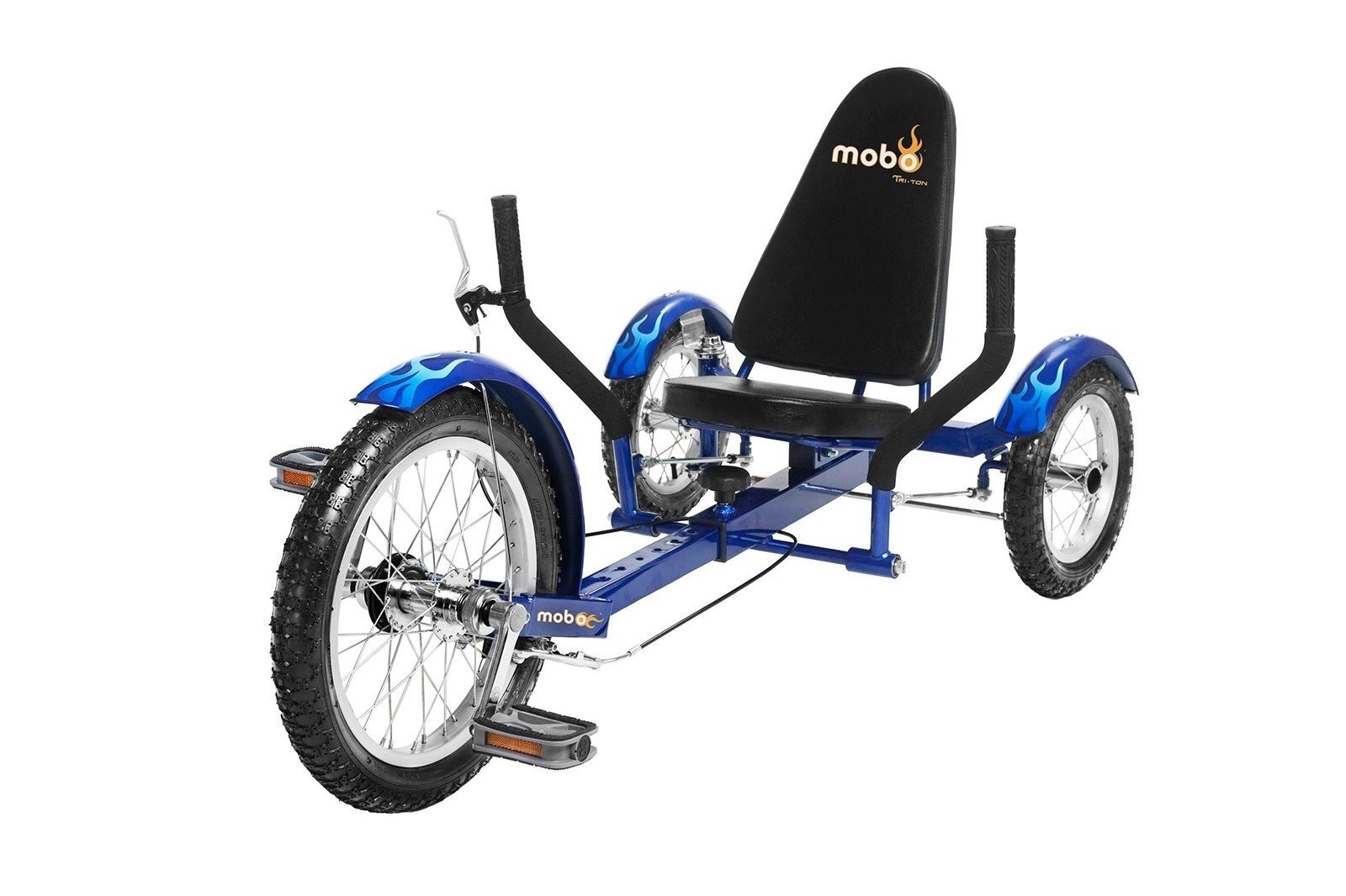 Mobo Triton Three Wheeled Cruiser Tricycle, Trike, Manual Bike, Blue, 16-Inch