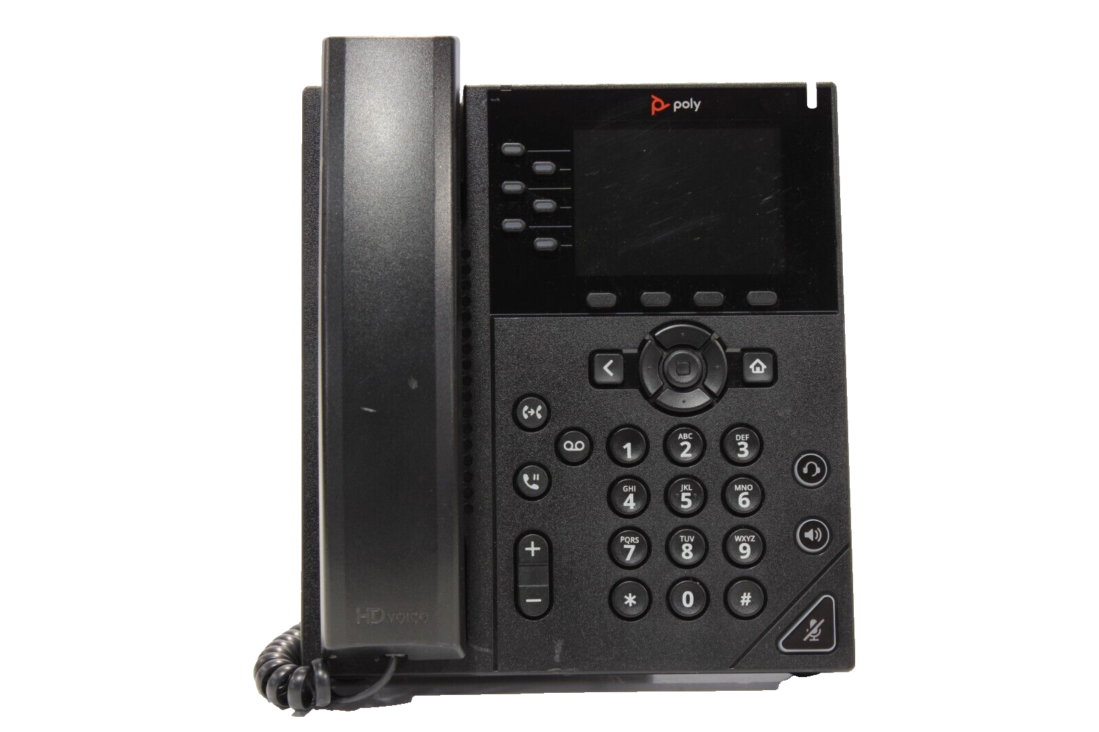 Polycom VVX 350 VoIP 6-Line 3.5" Color LCD Display Desktop Business IP Phone