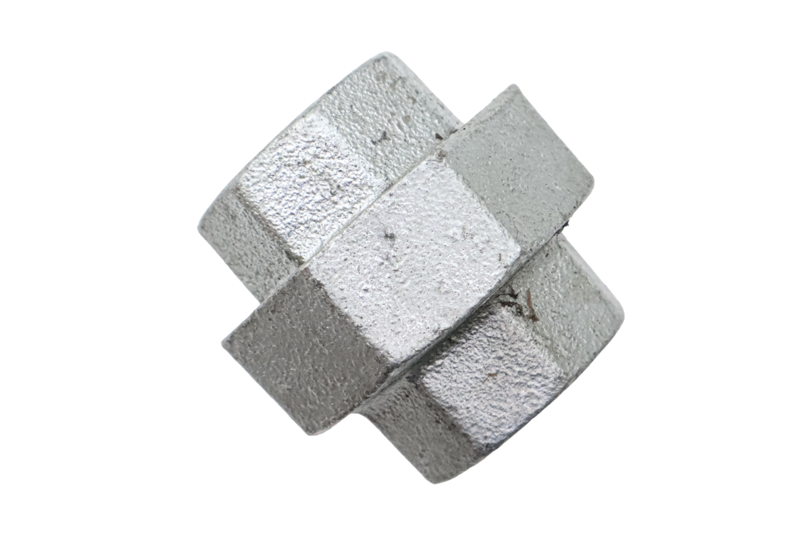 150# Galvanized Iron 1-1/2" Union w/ Brass Seat – Threaded & Durable