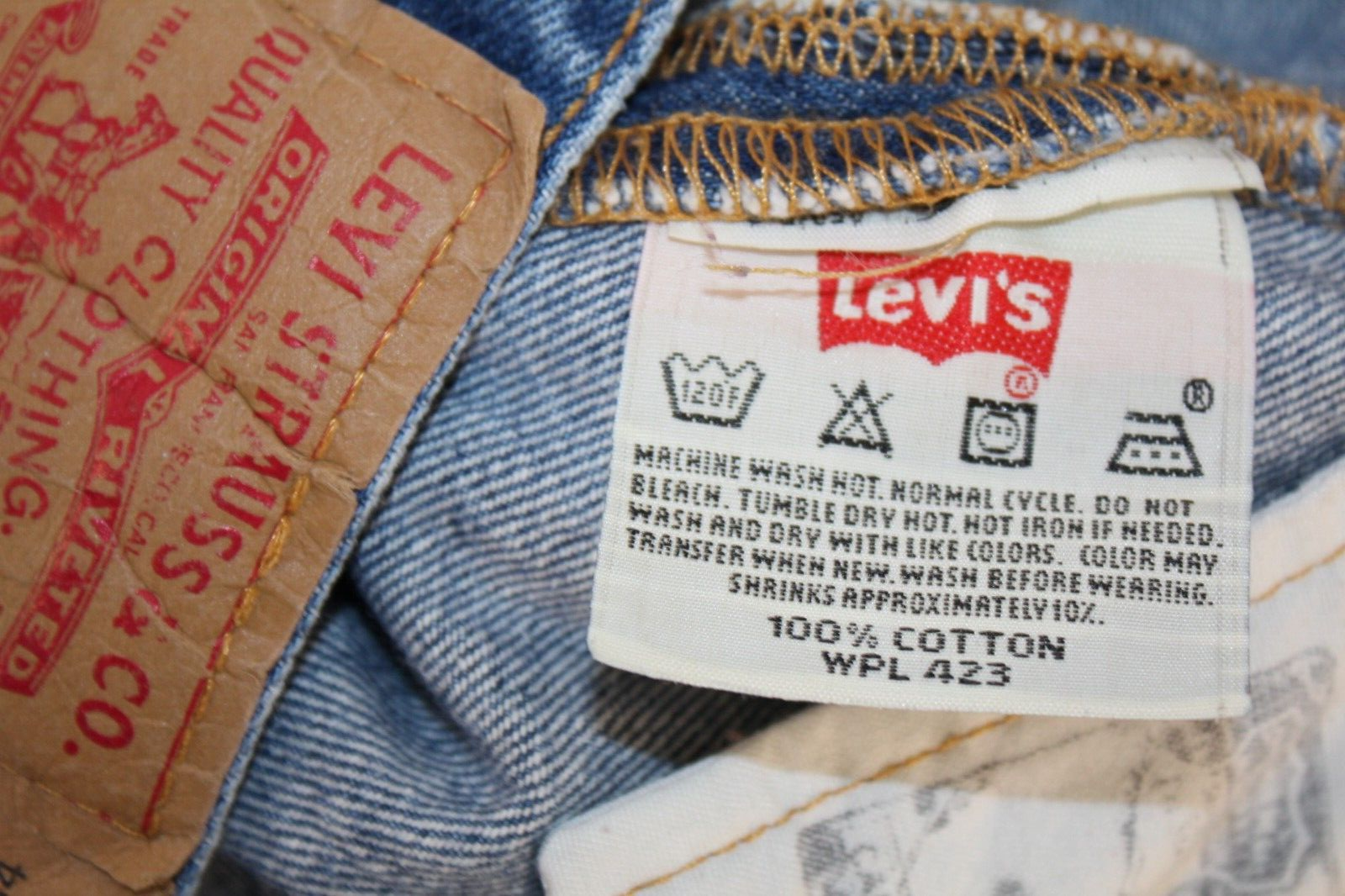 LEVI's 501 xx Regular Fit Straight Leg Button Fly Jeans, Mens 35 x 34, Blue