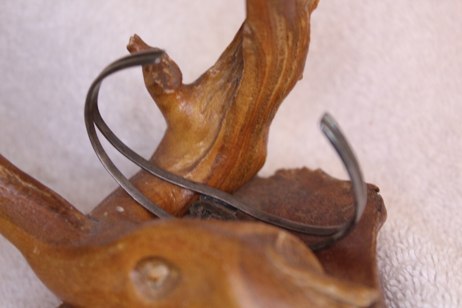 Vintage Southwestern Sterling Silver   Leaf Cuff Bracelet