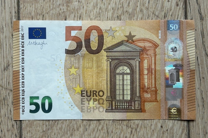 Billet De Banque 50 Euros 2017   Signature M Draghi SÃ©Rie V Espagne NÂ°007 J Bond