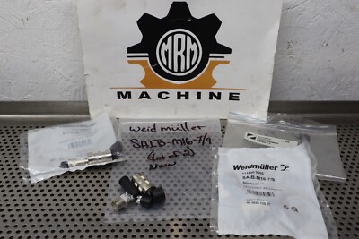 Weidmuller 111800 0000 SAIB-M16-7/9 Connectors New Old Stock (Lot of 2)