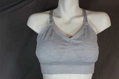 90 Degree by Reflex No wire Lined gray Pull Over Sport Bra size XL