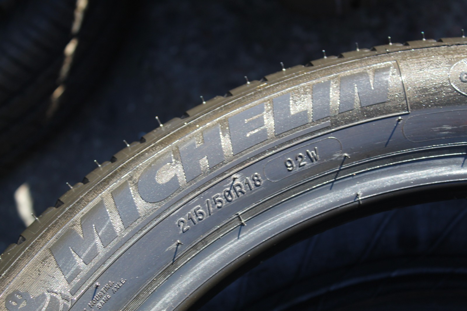 New 215 50 18 Michelin, Primacy 3, AO, 92W x1 Tyre (F1_tyres) FOD L3966