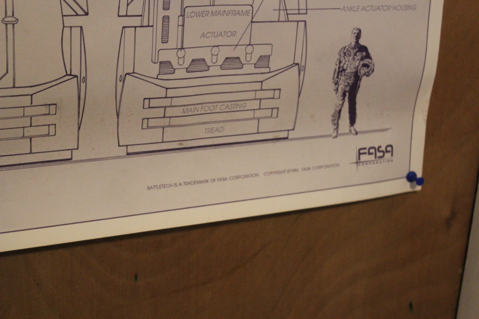 FASA BattleTech BattleMech Blueprint 34