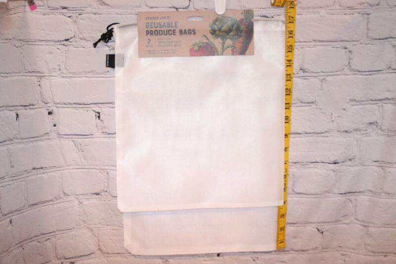 Trader Joe’s Environment-Friendly Reusable Mesh Produce Bags - 2 Sizes