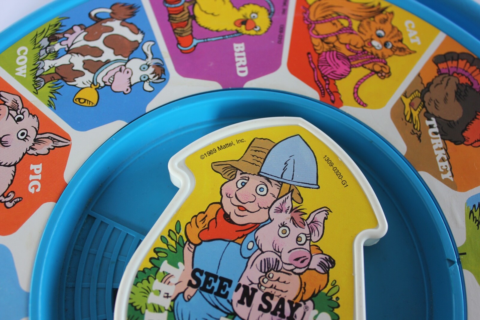 Vintage Mattel 1989 See 'N Say  The Farmer Says Learning Toy Animals Sounds EC!
