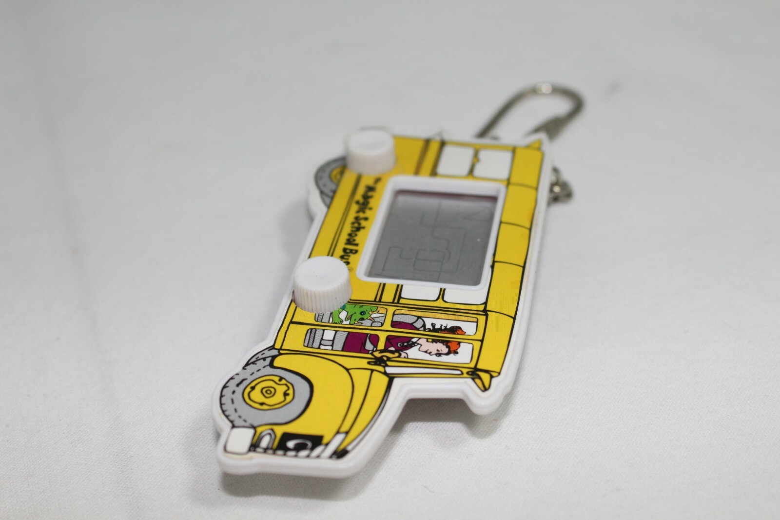 Vintage 1996 Magic School Bus Etch-a-Sketch Key Chain Toy Scholastic Books