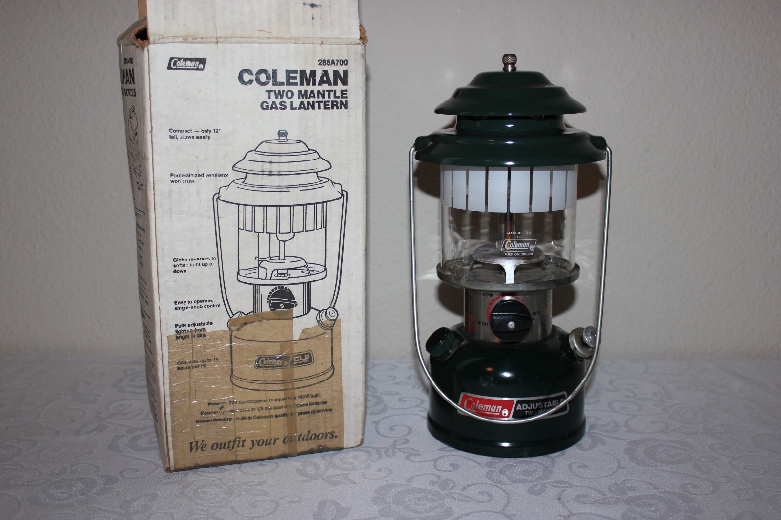 【レア】USA製　Coleman 286A700 Lantern Vintage Coleman Lantern 288a700 Dual Mantle Dated 1986