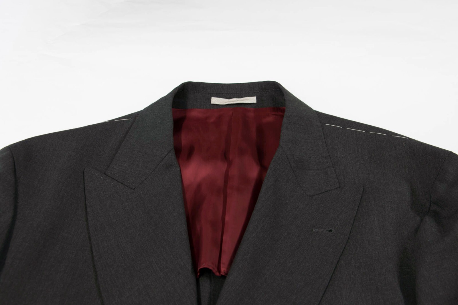 Pre-owned Brunello Cucinelli Nwt$3880  Men 100% Vwool Sport Coat W/logo Buttons50/40us A242 In Gray