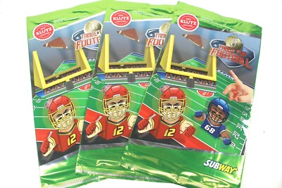 Lot Of 3 Subway Table Top Football Games Fast Food Giveaway Klutz Certified New!