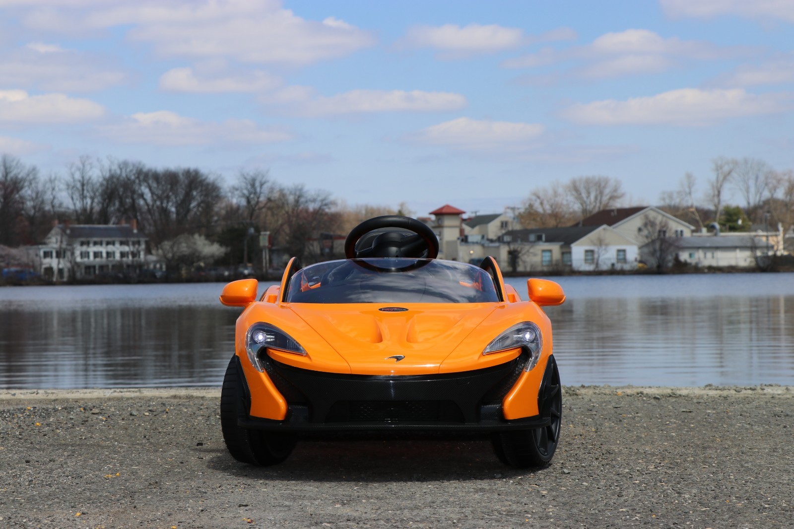 Mclaren P1 Orange 12v-Dual Motor Electric Power Ride On Car with Remote Control