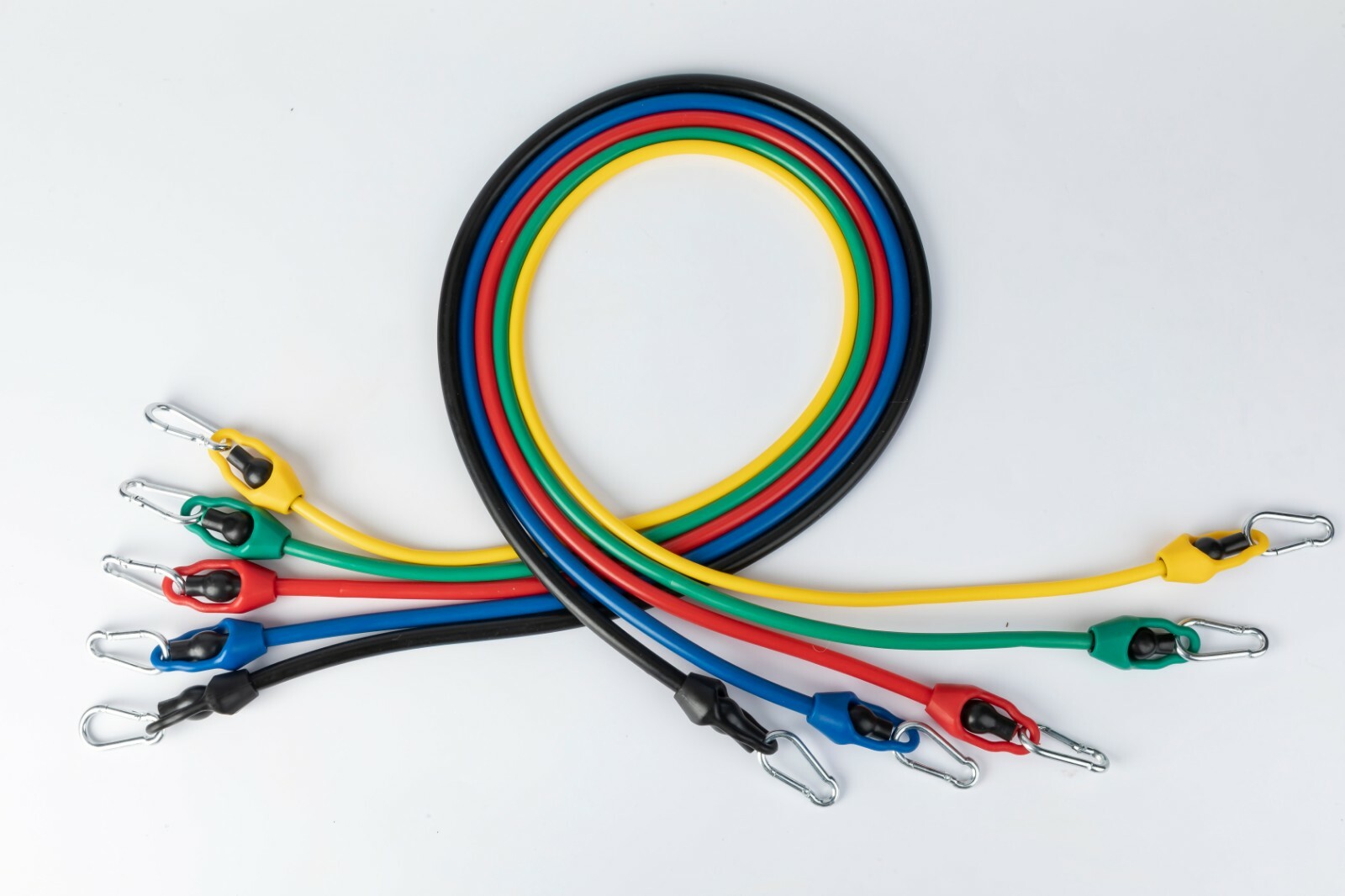 Resistance bands Set Workout with Handles Heavy Tube Exercise Fitness Gym 11PCs