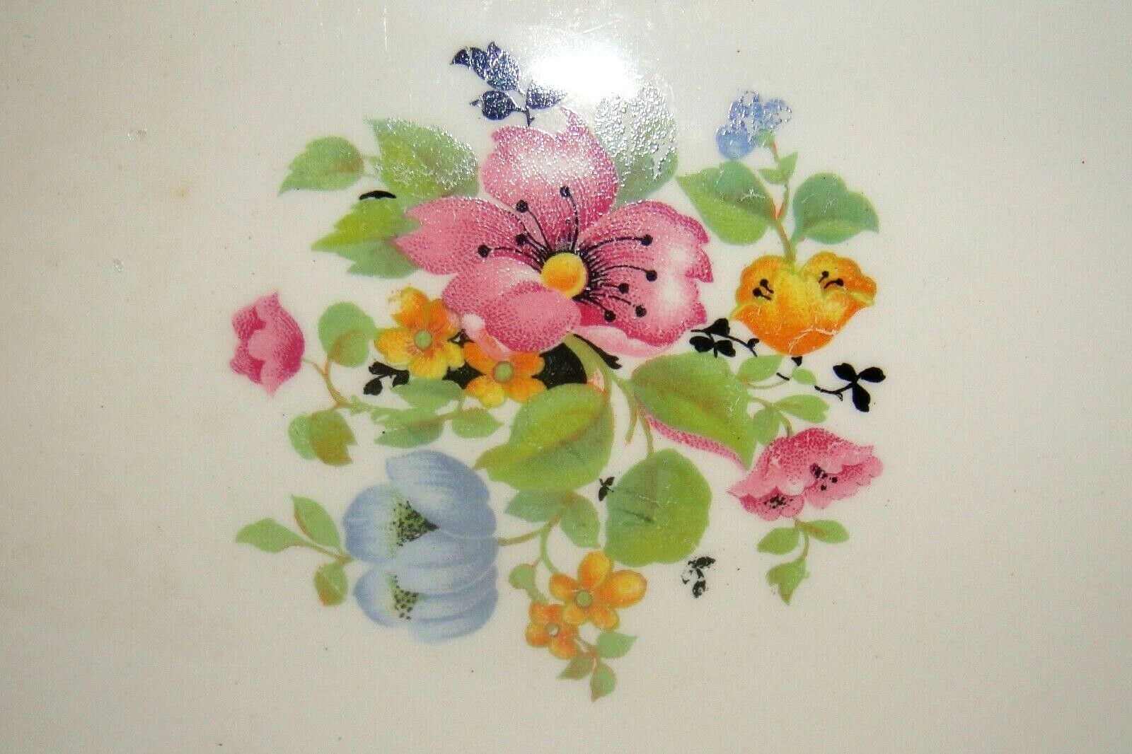 Derwood, W S George, Floral Oval Platter, #123B, 11