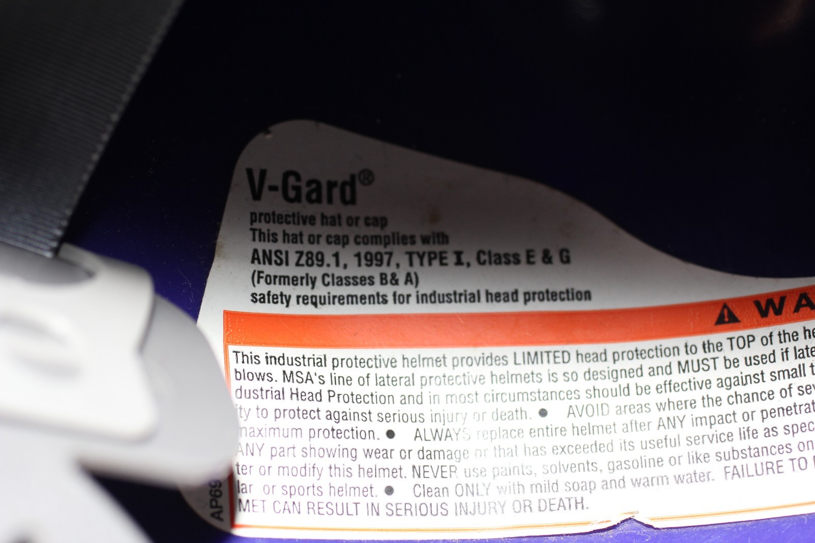 Minnesota Vikings Hard Hat V-Gard MSA NFL Team Hardhat Size Medium M