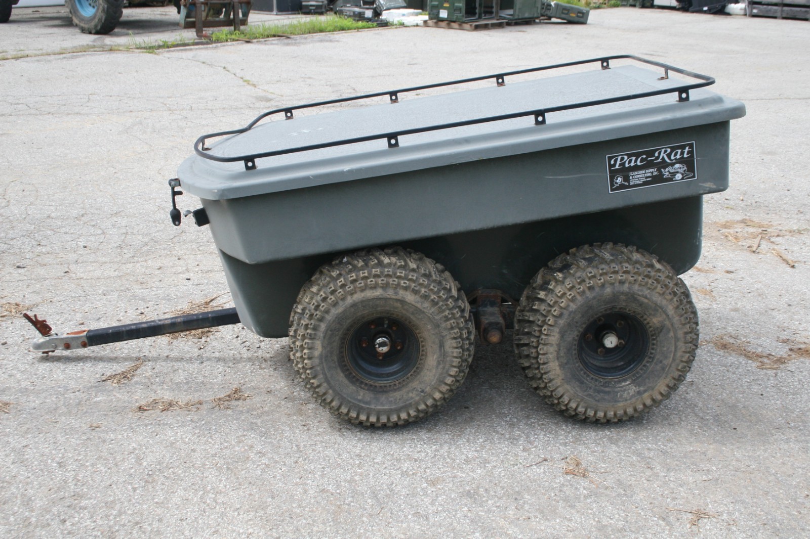 Rare Pac-Rat ATV Trailer for ARGO or any ATV - it Floats!
