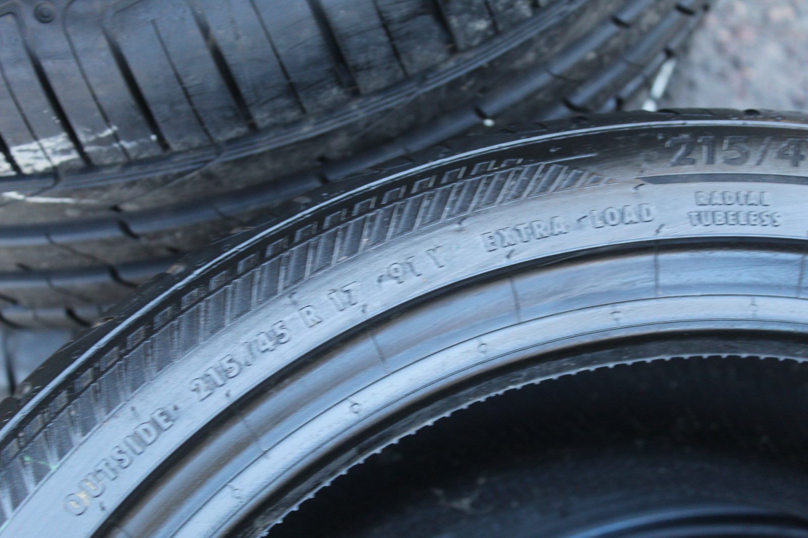 New 215 45 17 ESA Tecar, Spirit Pro, XL, 91Y, x1 Single Tyre (F1_tyres) L3970