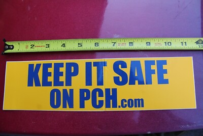 KEEP IT SAFE On PCH 1 Pacific Coast Highway V16b Vintage Surfing Bumper STICKER