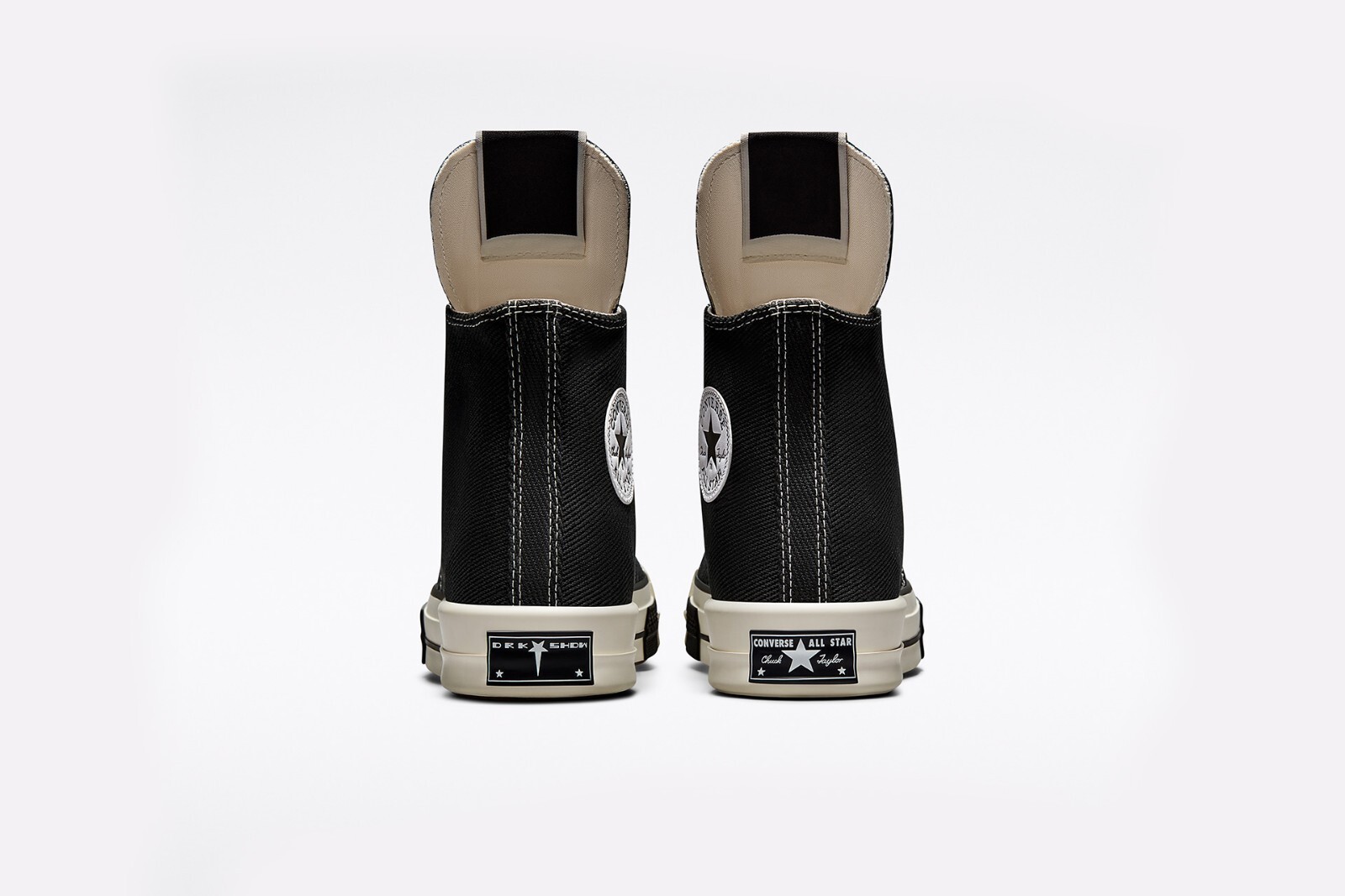 Pre-owned Converse Drkstar Chuck Taylor All Star 70 Hi Rick Owens Drkshdw Black A00130c