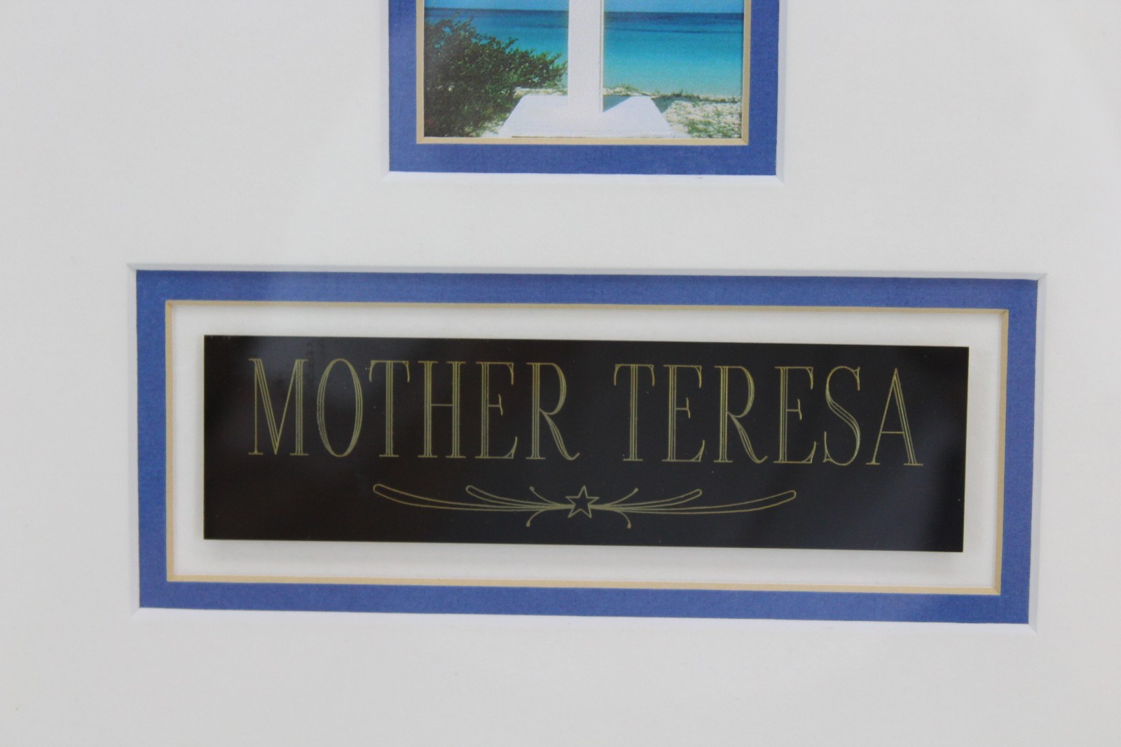 Mother Teresa Signed Framed Matted Picture Autographed Photo Print 30