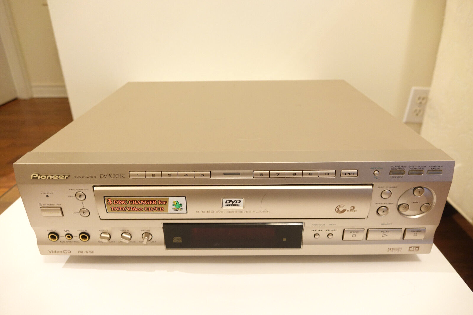 PIONEER パイオニア DV-K301C DVDプレーヤー カラオケ機能
