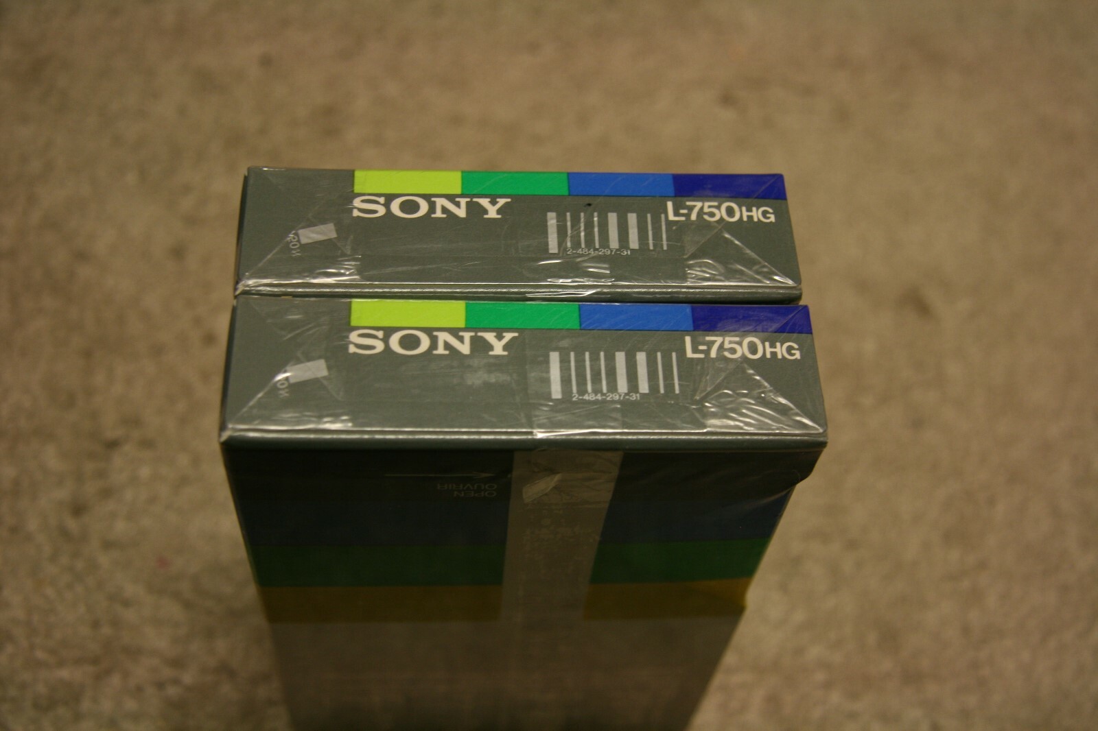 2 SONY DYNAMICRON L-750HG BETA CASSETTE TAPES NEW AND SEALED