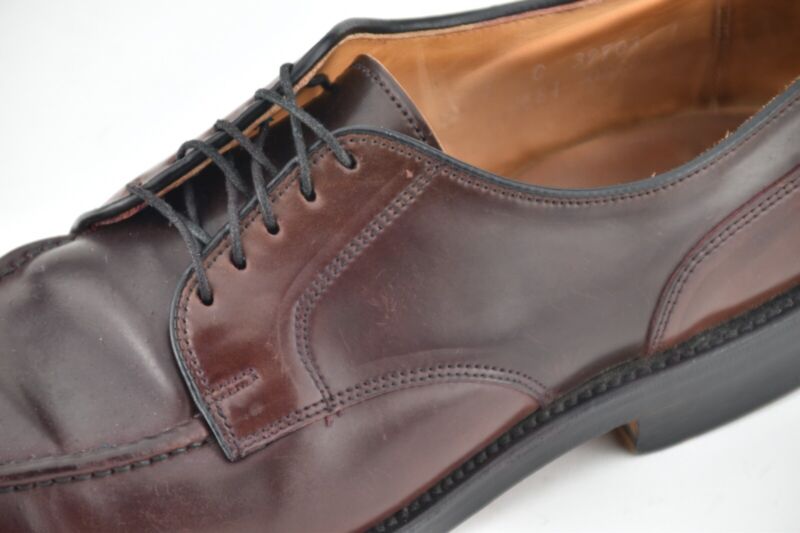 ALLEN EDMONDS 9C #8 SHELL CORDOVAN BRADLEY SPLIT TOE DRESS ALLEN EDMONDS 9C #8 SHELL CORDOVAN BRADLEY SPLIT TOE DRESS