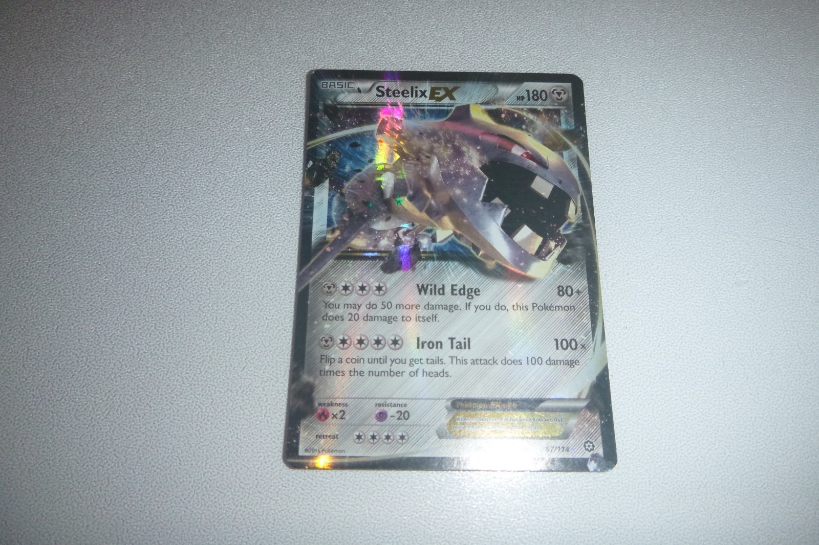 Pokemon Card XY Steam Siege Steelix EX 67/114 | eBay