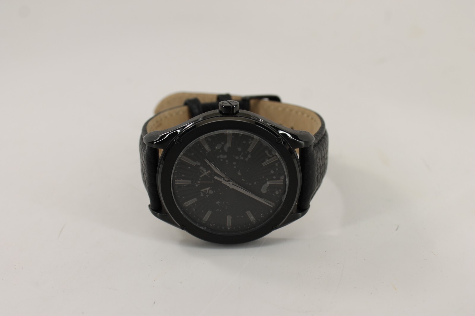 Armani Exchange Men's Fitz AX2805 Black Leather Japanese