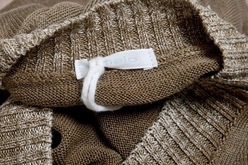 MALO MALO V-AUSSCHNITT LEINEN SEIDE HERREN LICHT PULLOVER BROWN GRÖSSE XS S M L XL